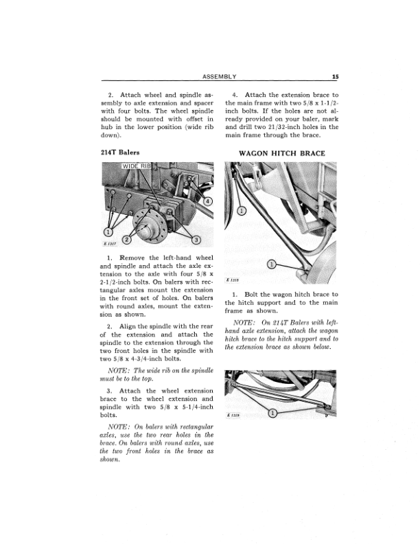 John Deere Automatic Bale Ejector (for 14T & 214T Balers) Operator’s Manual (OME16197) Workshop Guide