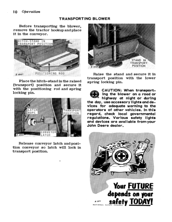 John Deere 60C Forage Blower Operator’s Manual (OME38312) Workshop Guide