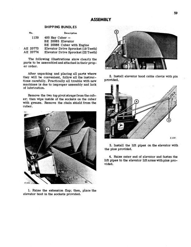 John Deere 400 Hay Cuber Operator’s Manual (OME40431) Workshop Guide