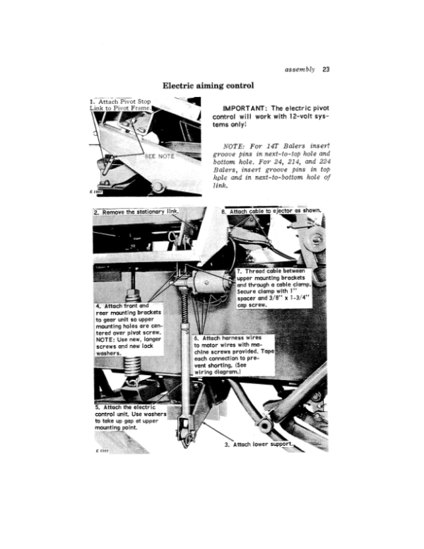 John Deere No. 2 Bale Ejector (for 14T, 24, 24T, 214, 214T, 214WS, 224 Balers) Operator’s Manual (OME44921) Workshop Guide