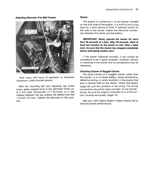 John Deere 800 Self-Propelled Windrower Operator’s Manual (OME48834) Workshop Guide