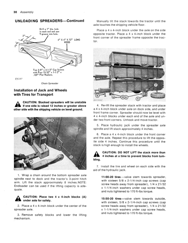 John Deere 54 Manure Spreader Operator’s Manual (OME51550) Workshop Guide