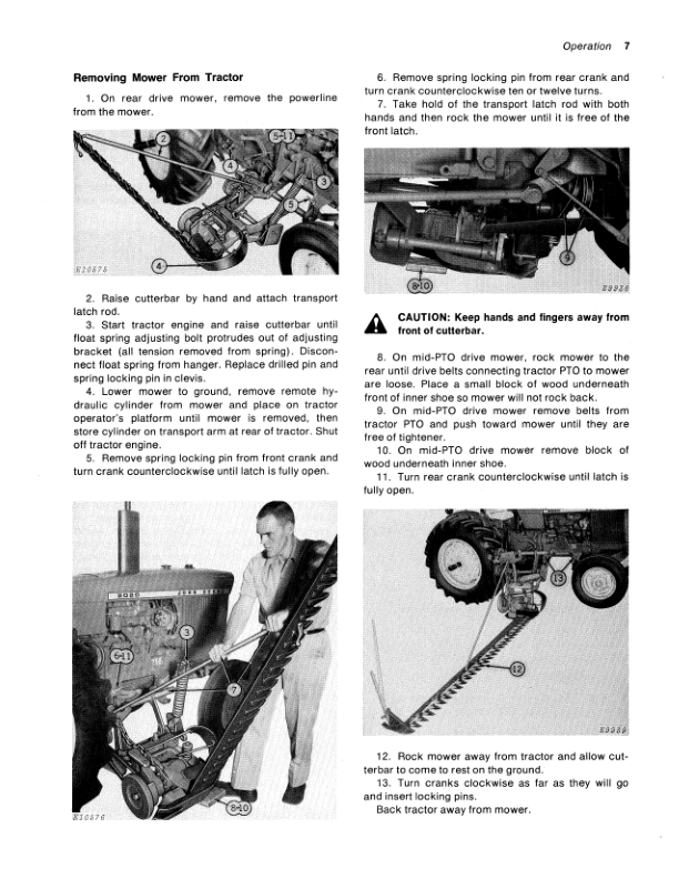 John Deere 250 Side-Mounted Mower Operator’s Manual (OME53089) Workshop Guide