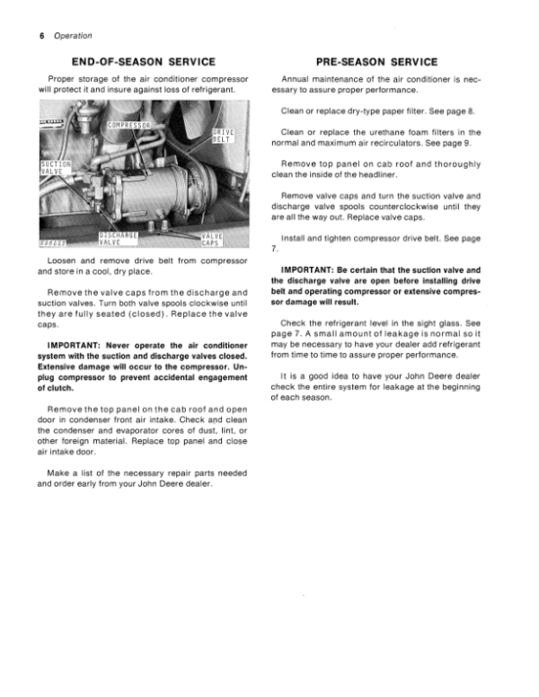 John Deere Operator’s Cab for 2250 & 2270 Windrowers North America Operator’s Manual (OME53937) Workshop Guide