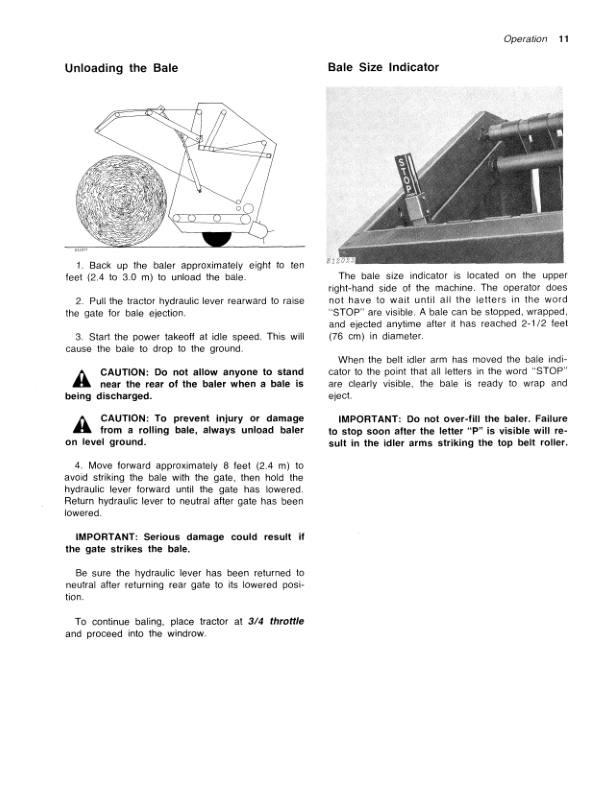 John Deere 500 Round Baler Operator’s Manual (OME58251) Workshop Guide