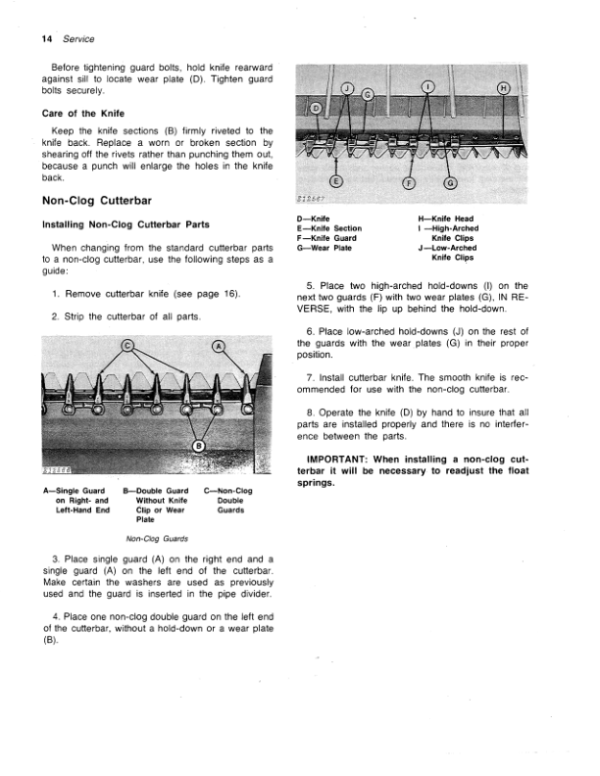 John Deere 1209 Mower Conditioner (285001-) Operator’s Manual (OME58500) Workshop Guide