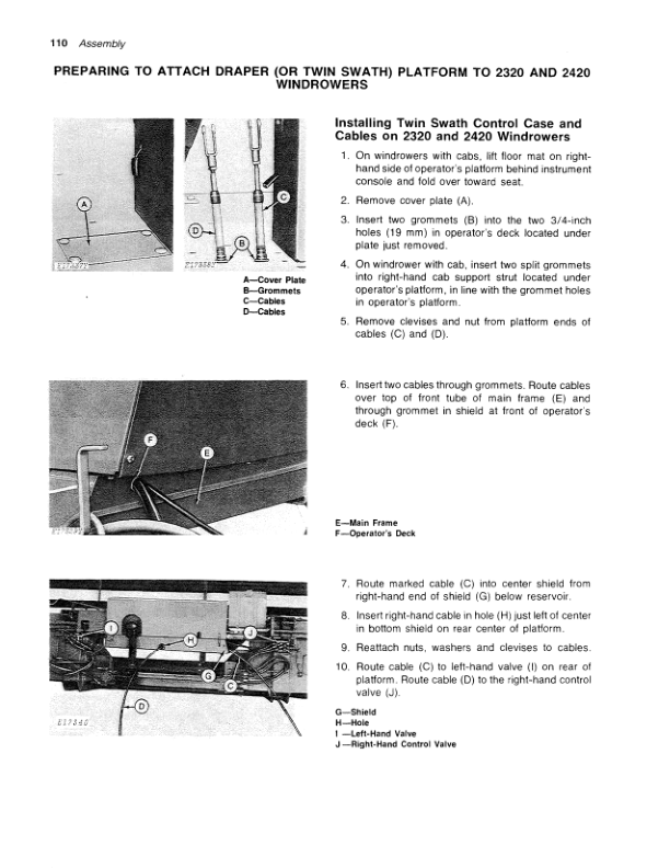 John Deere 130 Draper Platform Operator’s Manual (OME65969) Workshop Guide