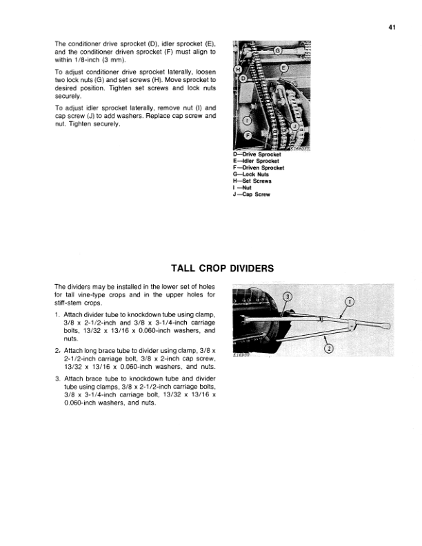 John Deere 230 Auger Platform – 30, 35, 60, 65 Hay Conditioners Operator’s Manual (OME66106) Workshop Guide