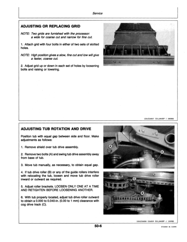 John Deere 840 Bale Processor Operator’s Manual (OME76359) Workshop Guide