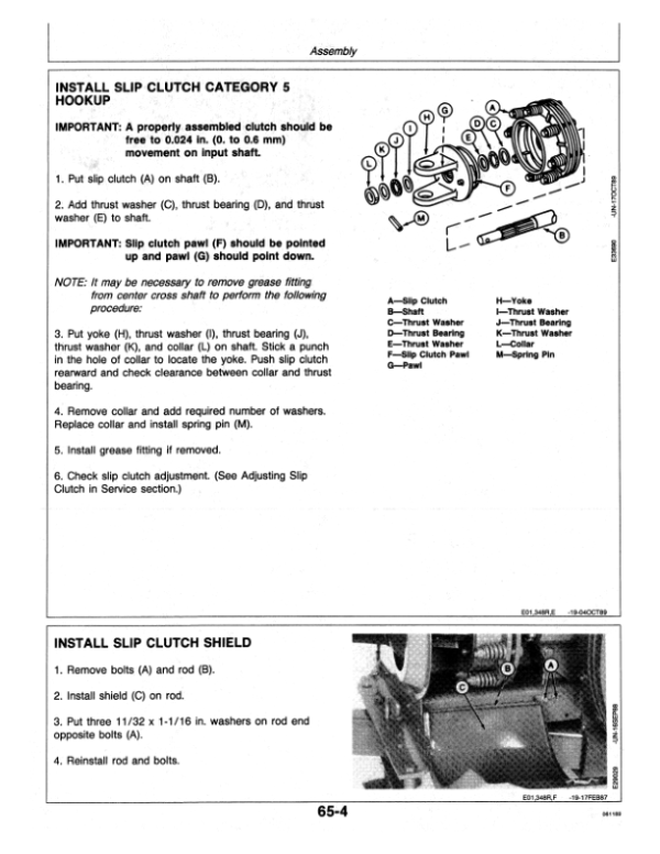 John Deere 468 Baler Operator’s Manual (OME80136) Workshop Guide