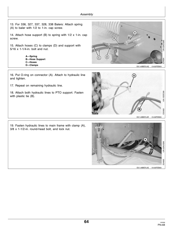 John Deere 40 Bale Ejector Operator’s Manual (OME83025) Workshop Guide