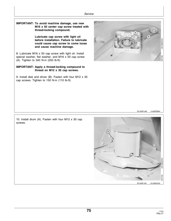 John Deere 920, 930 Rotary Roll Condtioner Mower Operator’s Manual (OME83881) Workshop Guide