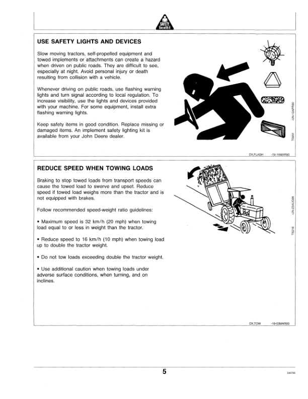 John Deere 240, 260 Rotary Disk Mowers Operator’s Manual (OME87625) Workshop Guide