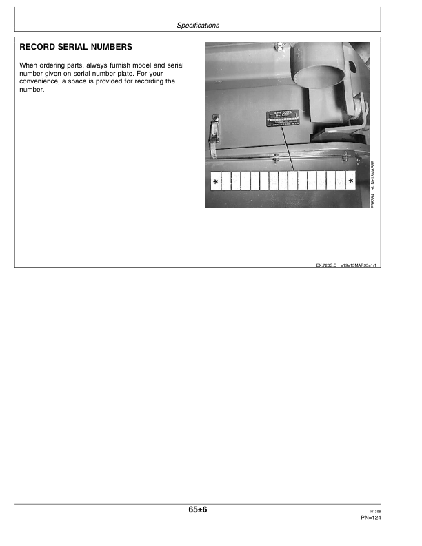 John Deere 710, 720 Mower Conditioners Operator’s Manual (OME95633) Workshop Guide