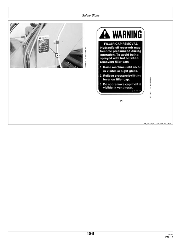 John Deere 1600A Mower Conditioner (989631-) Operator’s Manual (OME97325) Workshop Guide