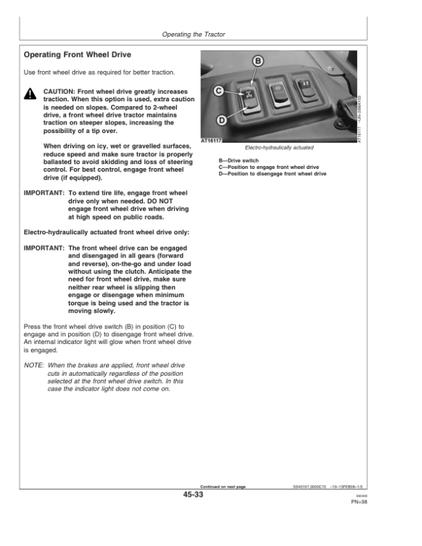 John Deere 5215, 5315, 5415, 5515 & 5515 HighCrop Tractors Operator’s Manual (OMER360217) Workshop Guide