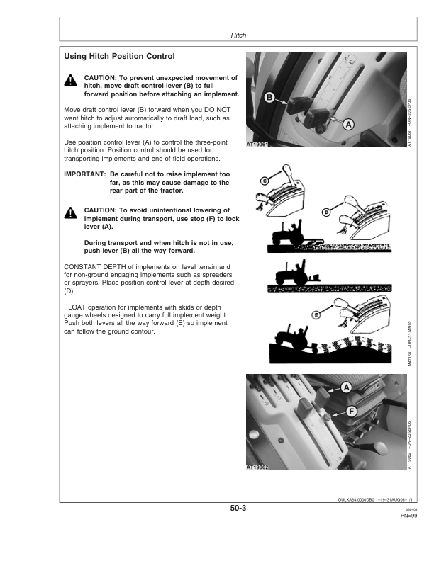 John Deere 5215F/V, 5315F/V, 5515F/V, 5615F/V Tractors Operator’s Manual (OMER360218) Workshop Guide