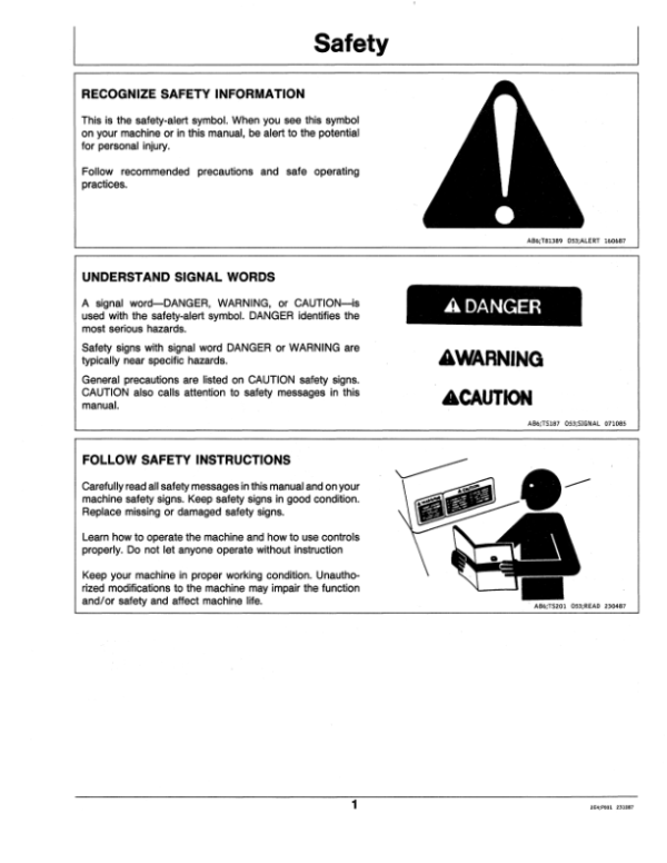 John Deere 141 & 151 Vacuum Sweepers Operator’s Manual (OMET13393) Workshop Guide