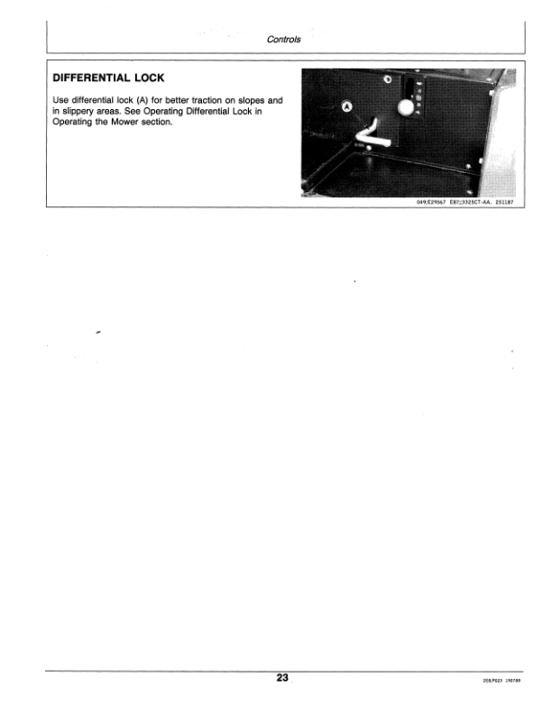 John Deere 3325 Professional Turf Mower Operator’s Manual (OMET15427) Workshop Guide