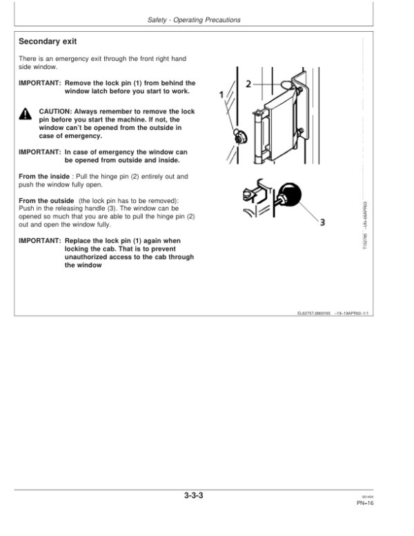 John Deere 1490D Energy Technology Operator’s Manuals (OMF065582) Workshop Guide