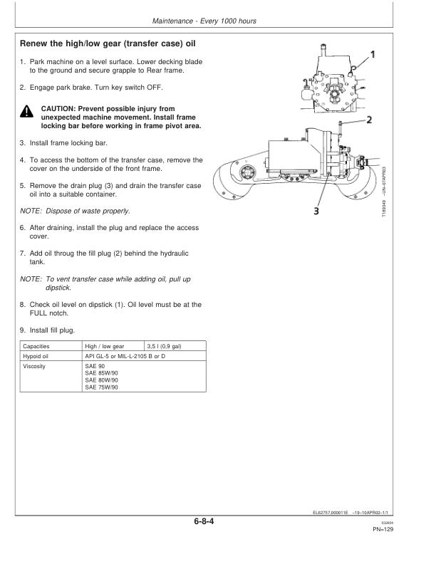 John Deere 810D Forwarders Operator’s Manuals (OMF066519) Workshop Guide