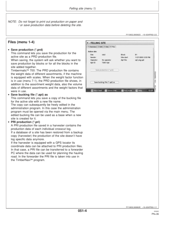 John Deere TIMBERMATIC 700, TIMBERMATIC 900 Control Systems Operator’s Manuals (OMF069483) Workshop Guide