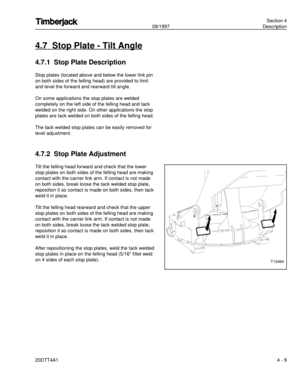 John Deere 20 INCH Felling Heads Operator’s Manuals (OMF286569) Workshop Guide