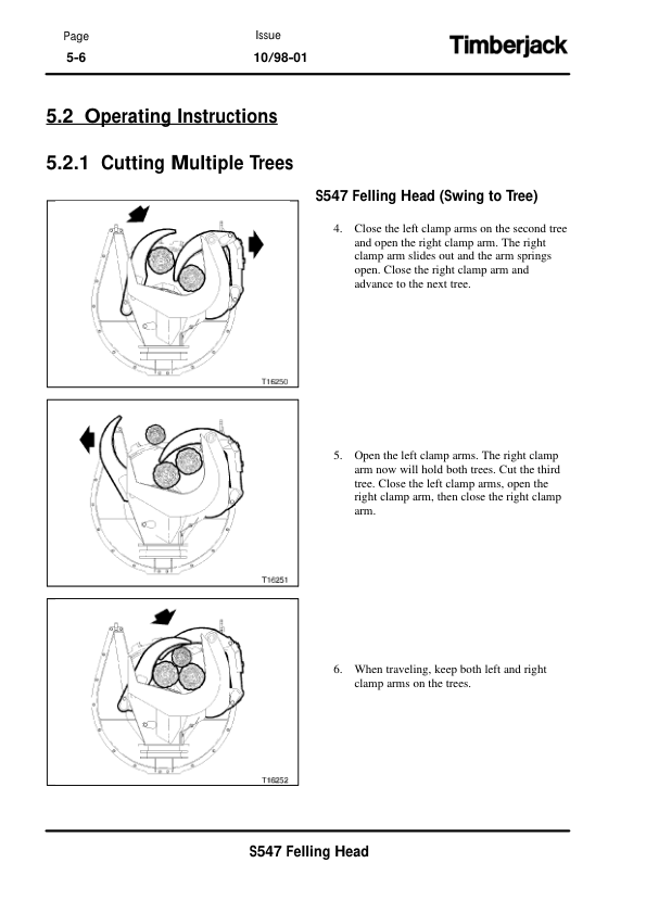 John Deere S547 Felling Heads Operator’s Manuals (OMF289031) Workshop Guide