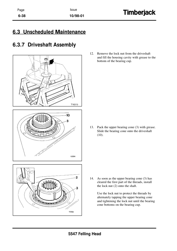 John Deere S547 Felling Heads Operator’s Manuals (OMF289031) Workshop Guide