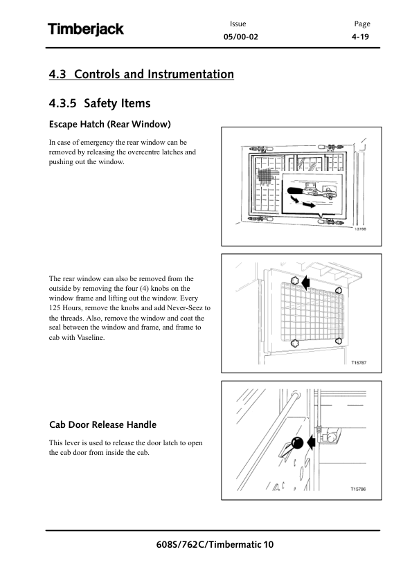 John Deere 608S, 762C Tracked Harvesters Operator’s Manuals (OMF294625) Workshop Guide