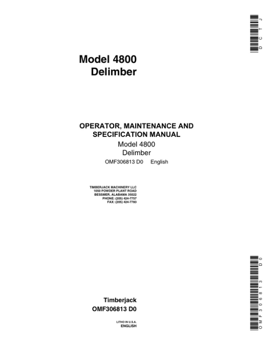 John Deere 4800 Loader Attachments Operator’s Manuals (OMF306813) Workshop Guide