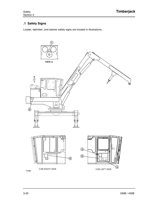 John Deere 330B, 430B Knuckleboom Loader Operator’s Manuals (OMF307962) Workshop Guide
