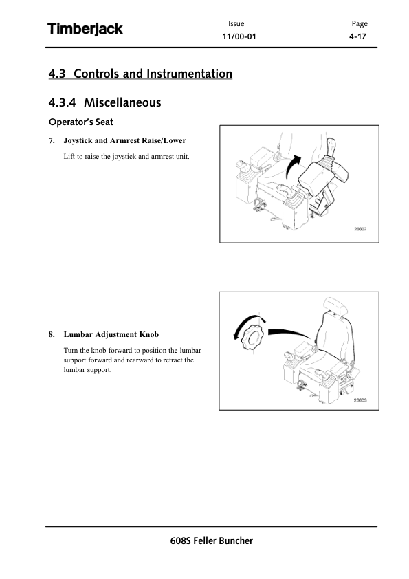 John Deere 608S Tracked Feller Bunchers Operator’s Manuals (OMF381265) Workshop Guide
