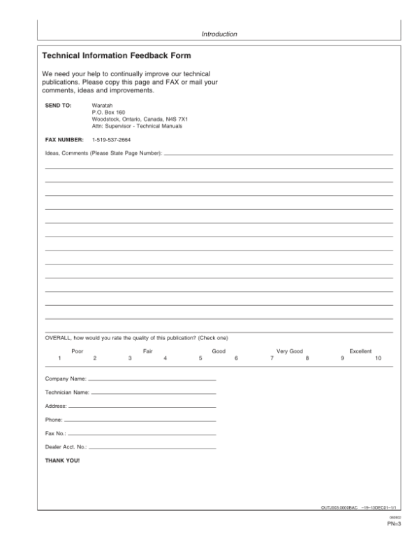 John Deere FS22 Stt Disc Saw Felling Heads Operator’s Manuals (OMF382858) Workshop Guide