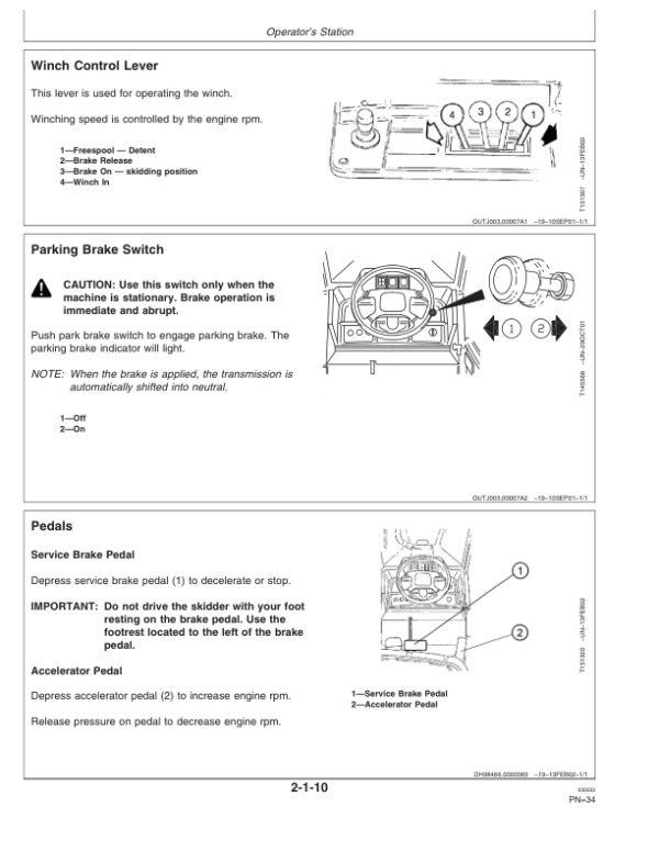 John Deere 660D Skidders Operator’s Manuals (OMF383443) Workshop Guide