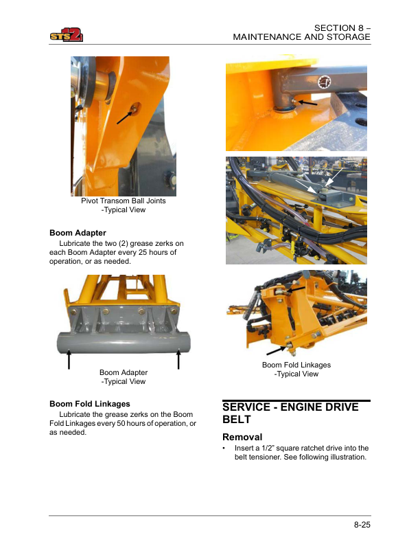 John Deere Hagie STS12i Self-Propelled Sprayer (017001-017500) (Worldwide Edition) Operator’s Manual (OMFA493689) Workshop Guide
