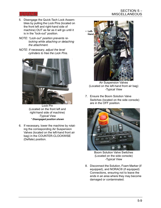 John Deere Hagie Hybrid Spray Boom Attachment (017001-017500) (Worldwide Edition) Operator’s Manual (OMFA493725) Workshop Guide