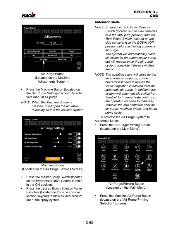 John Deere Hagie STS / DPS Self-Propelled Sprayer (020001-020500) (Worldwide Edition) Operator’s Manual (OMFA493827) Workshop Guide