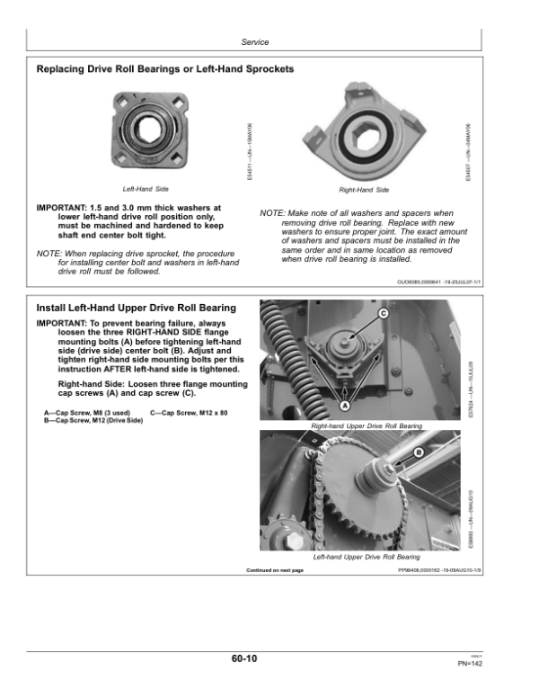 John Deere 448 Round Baler (360001-) Operator’s Manual (OMFH309525) Workshop Guide