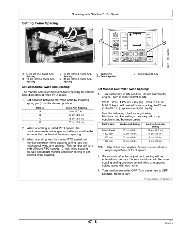 John Deere 458, 458 Silage Special & 558 Round Balers (Regular & Megawide Pickup Plus) (360001-) Operator’s Manual (OMFH309528) Workshop Guide