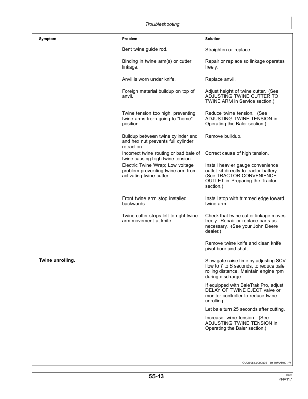 John Deere 448 Round Baler Operator’s Manual (OMFH310749) Workshop Guide