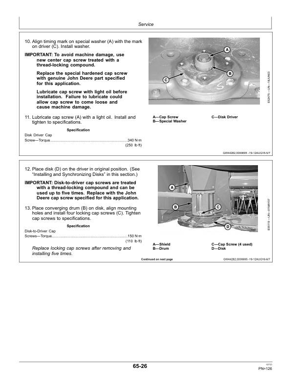 John Deere 625, 630, 635 Mower-Conditioners (370001-459999) Operator’s Manual (OMFH311959) Workshop Guide