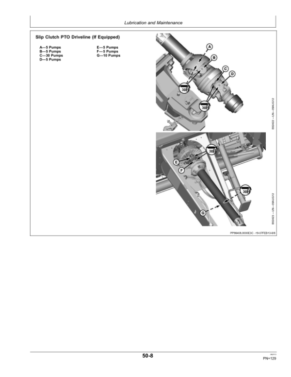 John Deere 459 Standard Round Baler (380001-) Operator’s Manual (OMFH313125) Workshop Guide