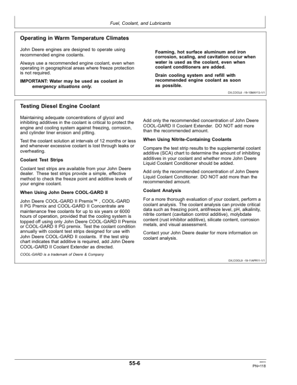 John Deere A400 Self-Propelled Windrower (Export Edition) Operator’s Manual (OMFH314463) Workshop Guide