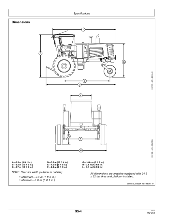 John Deere D450 Self-Propelled Windrower (381501-) Operator’s Manual (OMFH314470) Workshop Guide