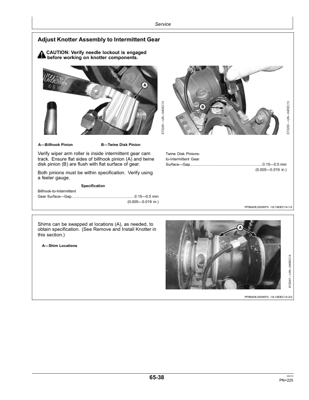 John Deere L330 & L330 Precutter, L340 & L340 Precutter Large Square Balers (Export Edition) Operator’s Manual (OMFH317961) Workshop Guide