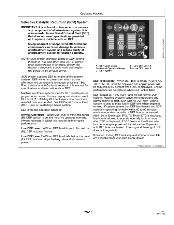 John Deere W235 Draper Self-Propelled Windrower (400001-) Operator’s Manual (OMFH321103) Workshop Guide