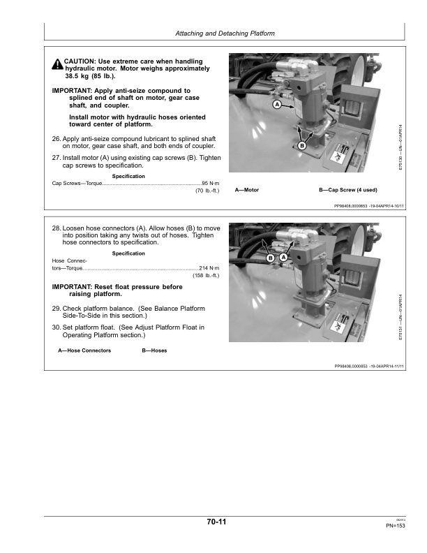 John Deere W260 Rotary Self-Propelled Windrower North America (410001-420000) Operator’s Manual (OMFH322867) Workshop Guide