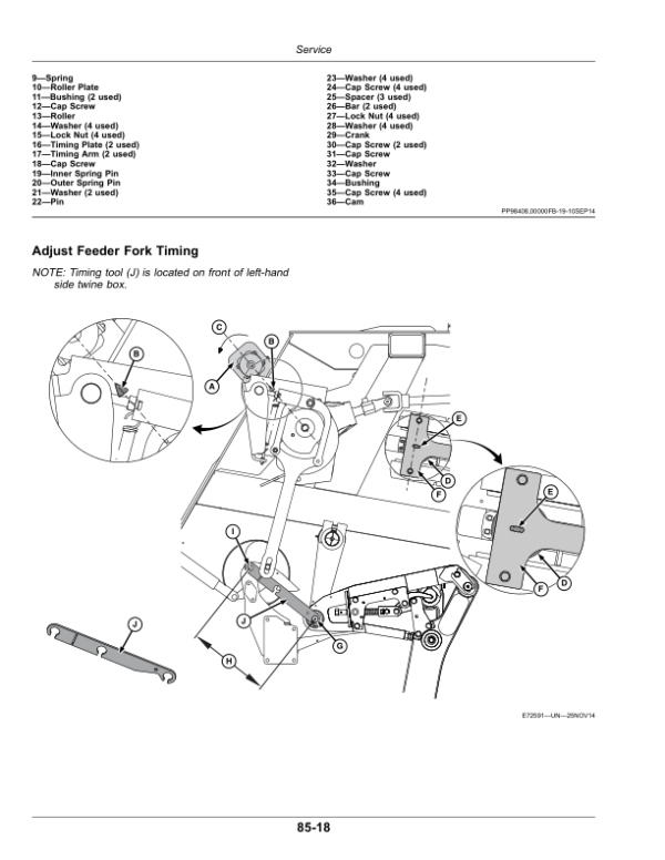 John Deere L331, L331 Precutter, L341, L341 Precutter Large Square Balers (000000-459999) (North American) Operator’s Manual (OMFH331076) Workshop Guide