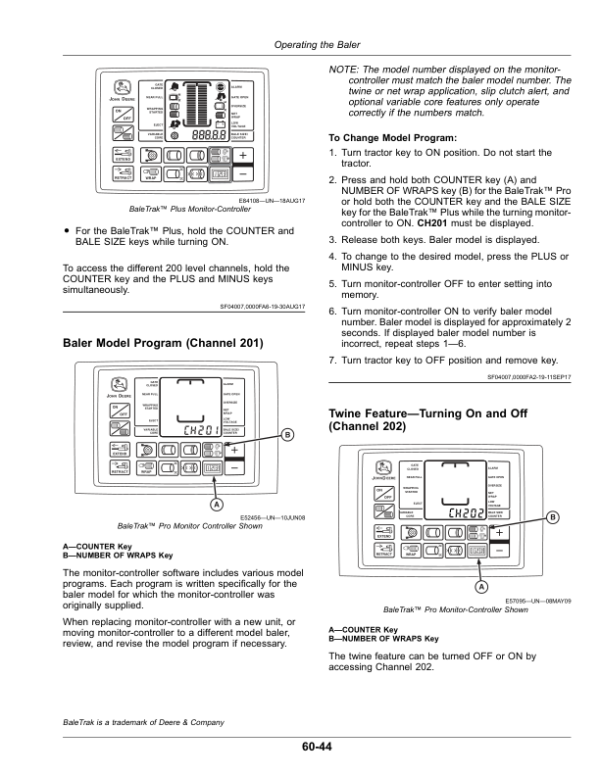 John Deere 450M, 550M Round Balers Operator’s Manual (OMFH331595) Workshop Guide